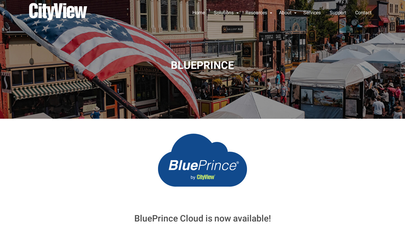 BluePrince Landing page