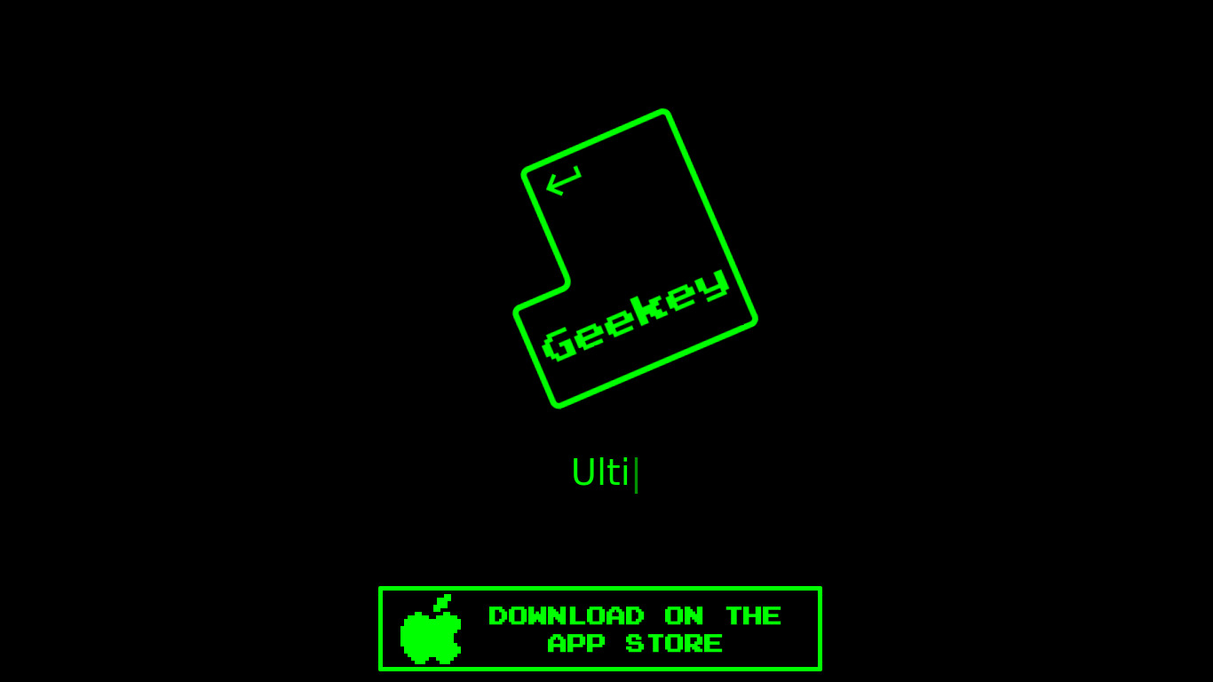 Geekey Landing page
