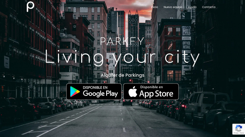 Parkfy Landing Page