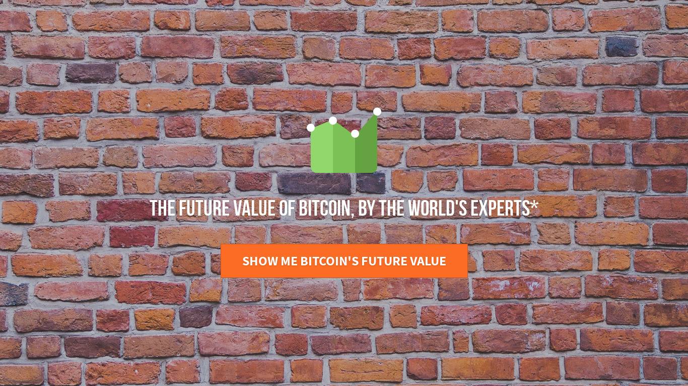 What will Bitcoin be worth? Landing page