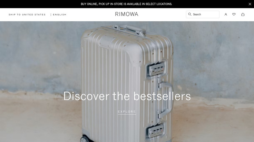 Rimowa Electronic Luggage Tag Landing Page