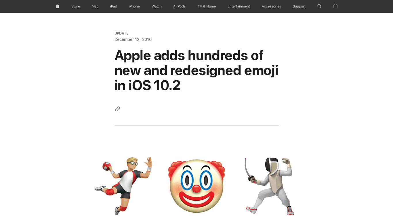 100 New Apple Emoji Landing page