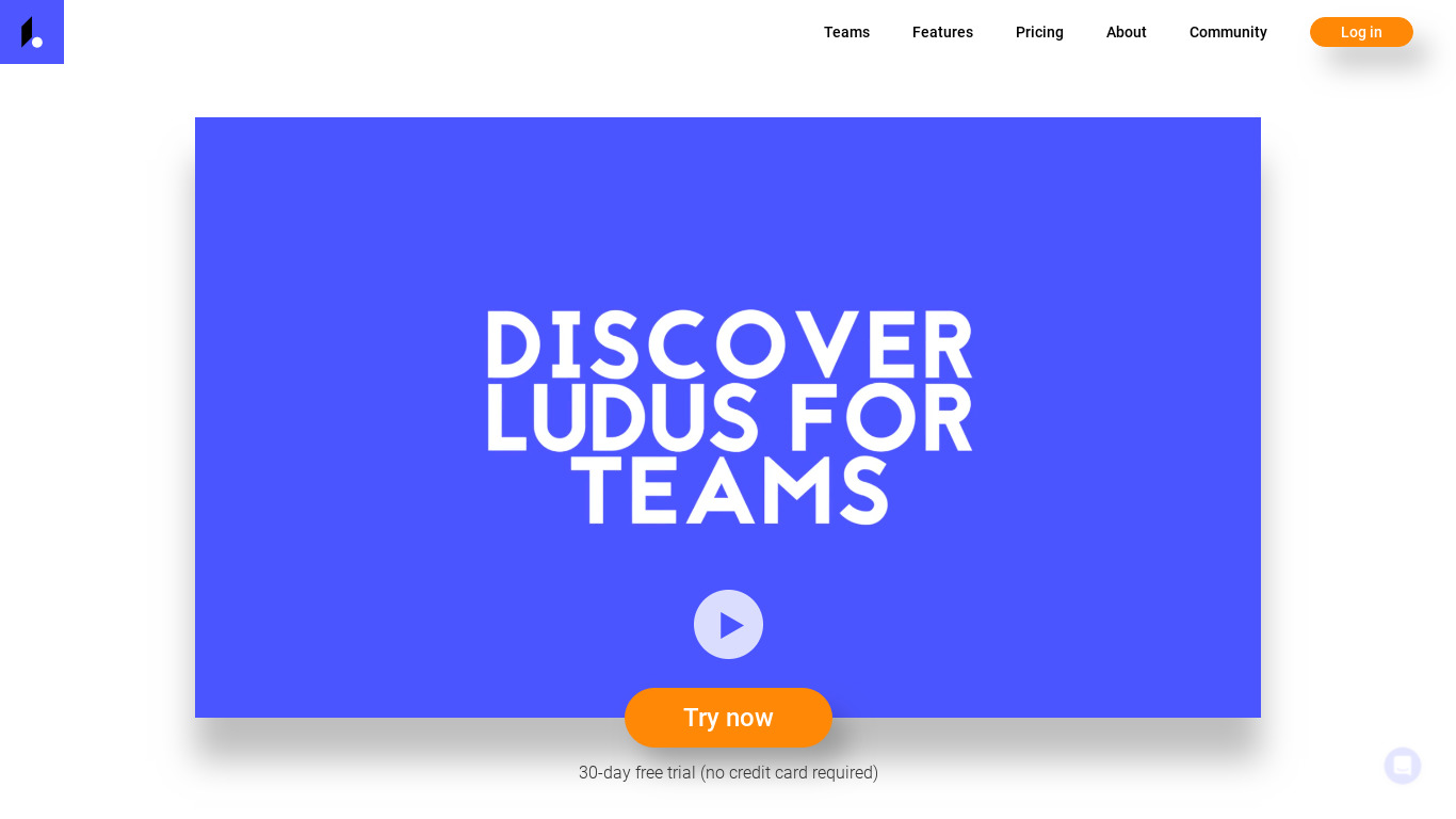 Ludus for Teams Landing page