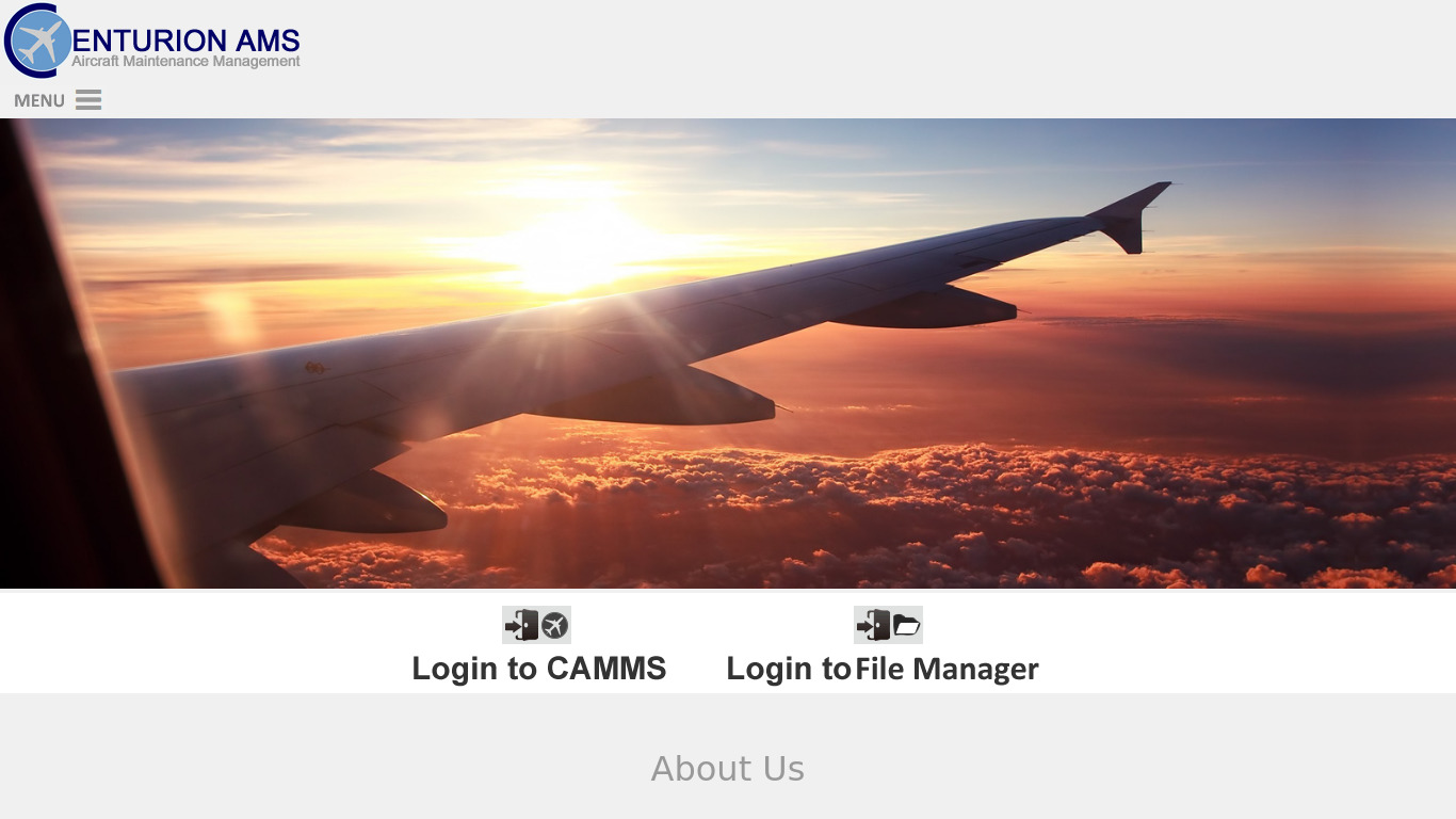 CAMMS Landing page