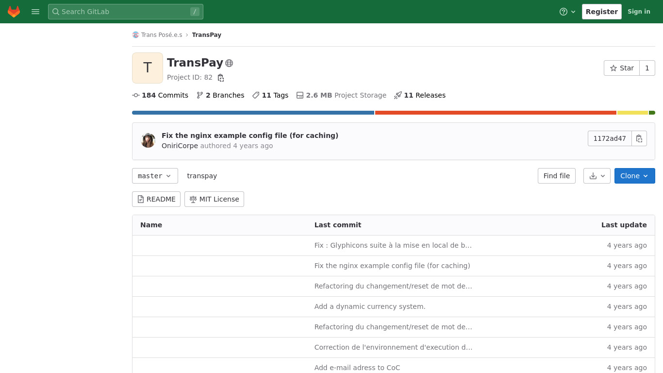 Trans Pay Landing page