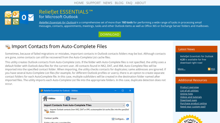 Import Contacts from Auto-Complete Files Landing Page