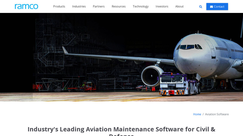 Ramco Aviation Solutions Landing Page