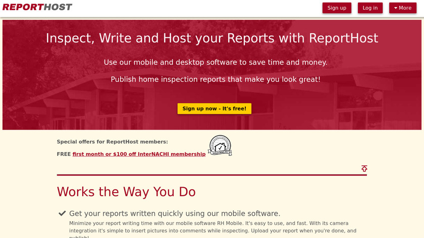 ReportHost Landing Page