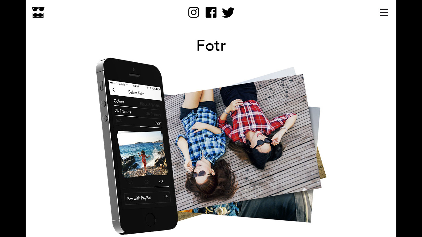 Fotr Landing page