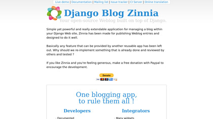 Django Blog Zinnia image