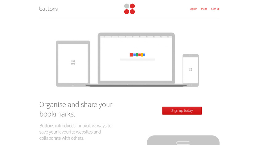 Buttons Landing Page