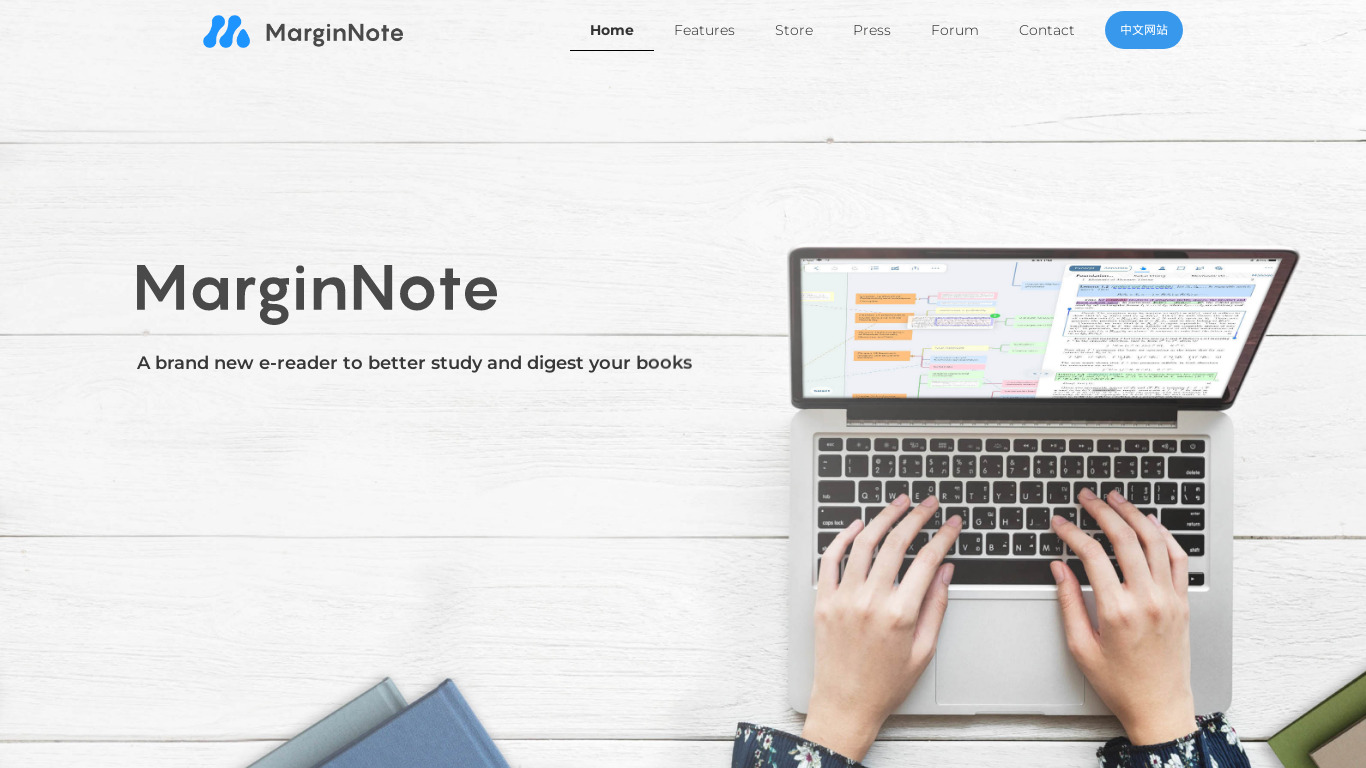 MarginNote Landing page