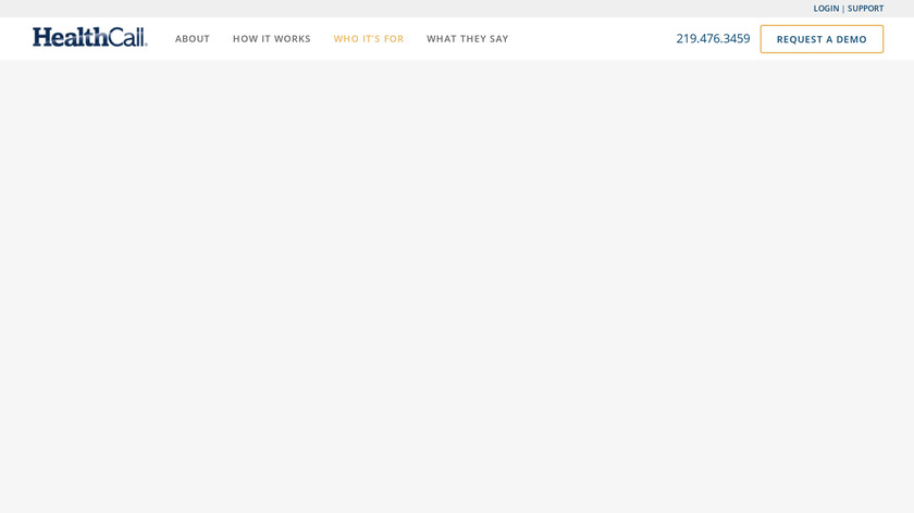 HealthCall Landing Page