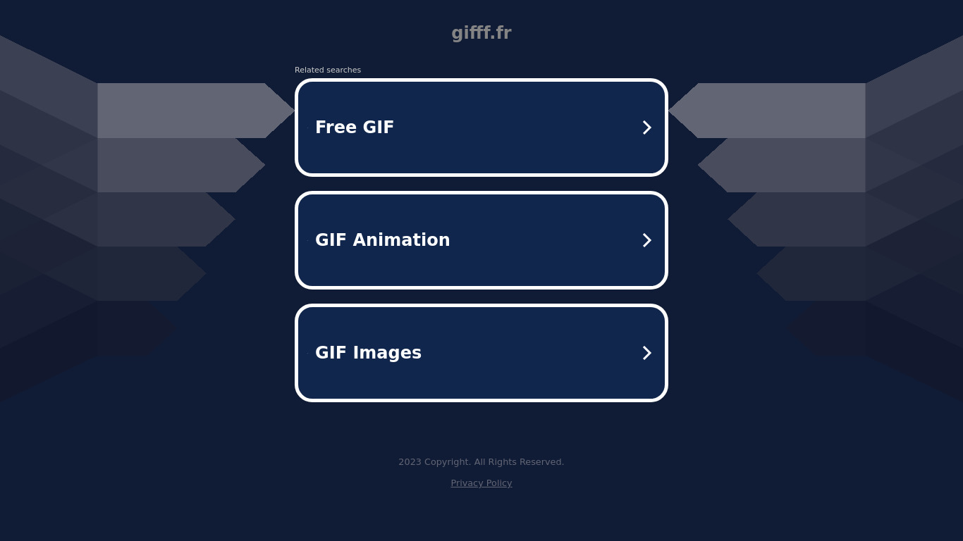 Giffffr Landing page