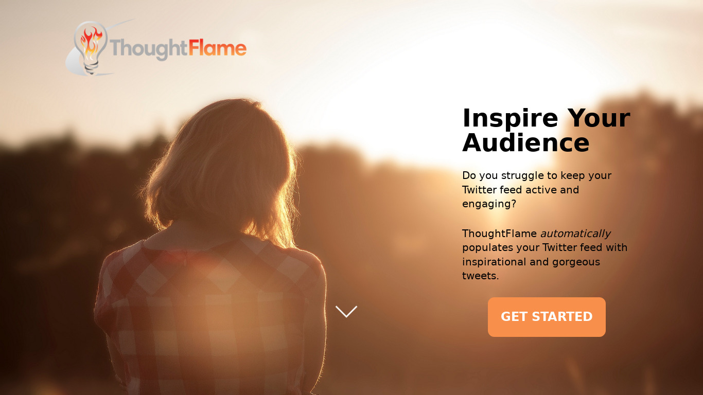 ThoughtFlame Landing page