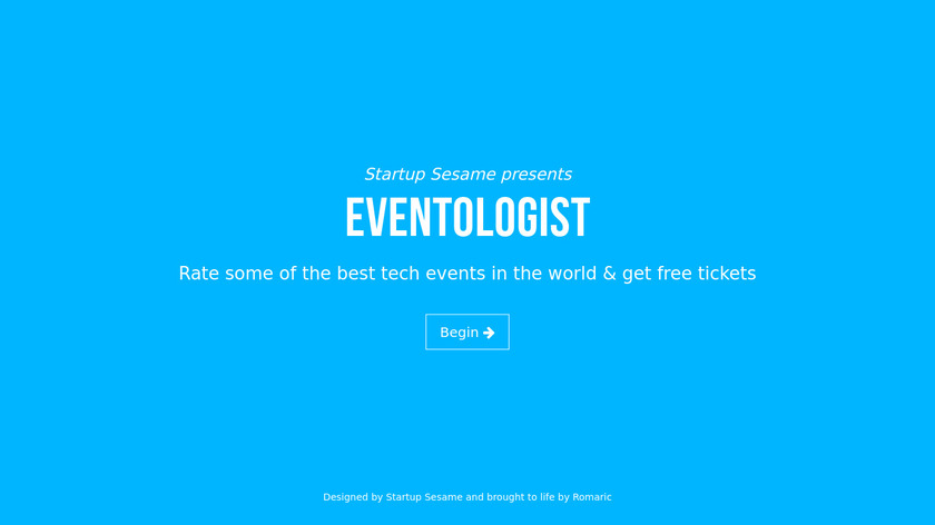 Eventologist Landing Page