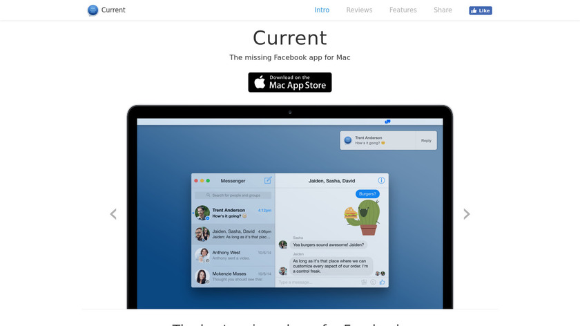 Current Landing Page