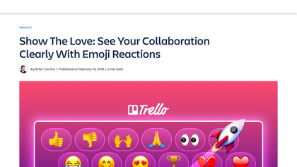 Trello Emoji Reactions image