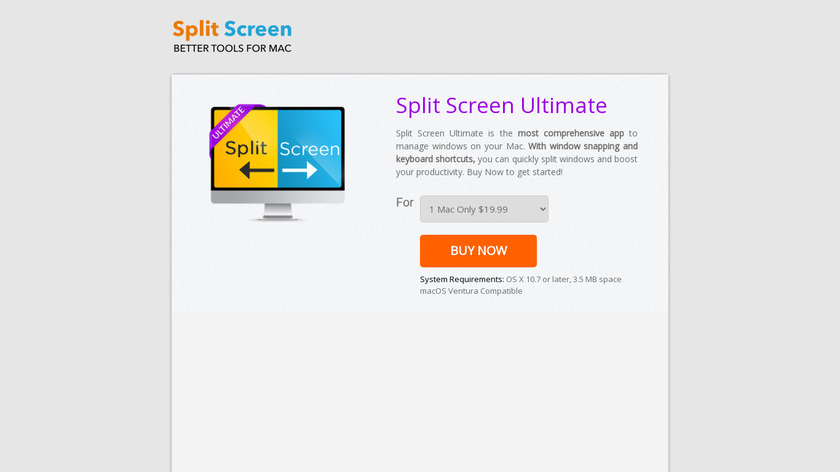 Split Screen Ultimate Landing Page