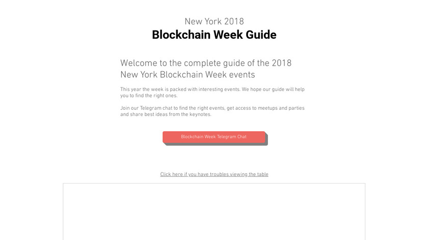 NY Blockchain Week Guide 2018 Landing Page