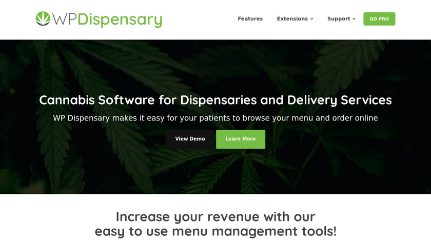 WP Dispensary Landing Page