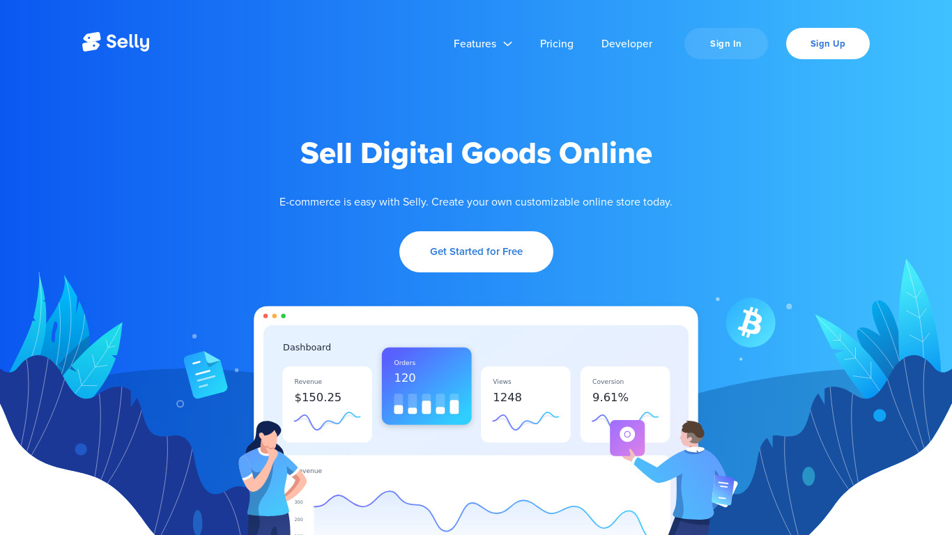 Selly Landing page
