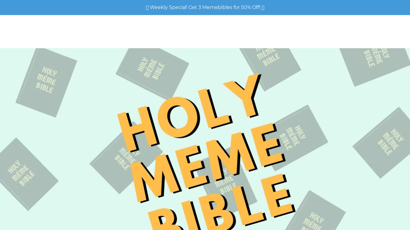 The Meme Bible Landing page