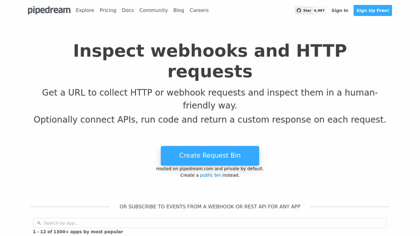 RequestBin Landing Page