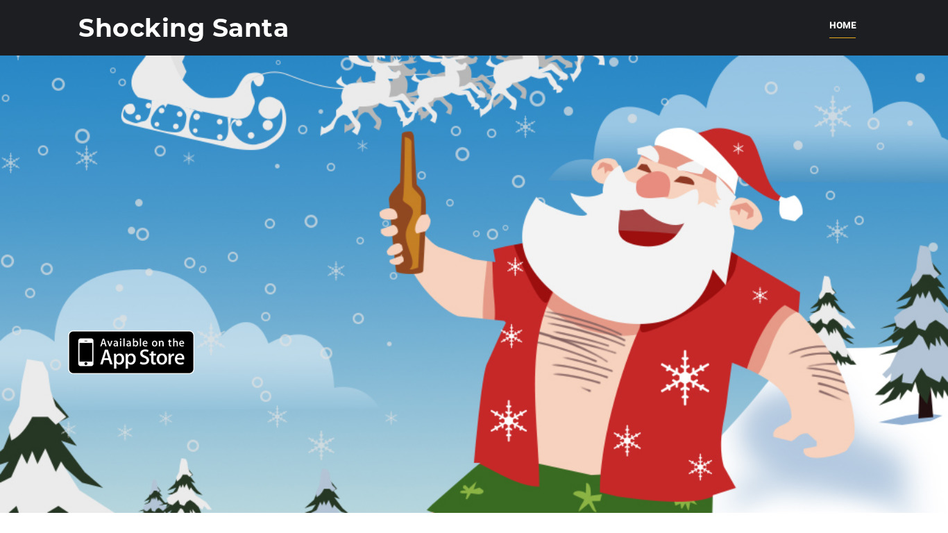 shockingsanta.com Shocking Santa Stickers Landing page
