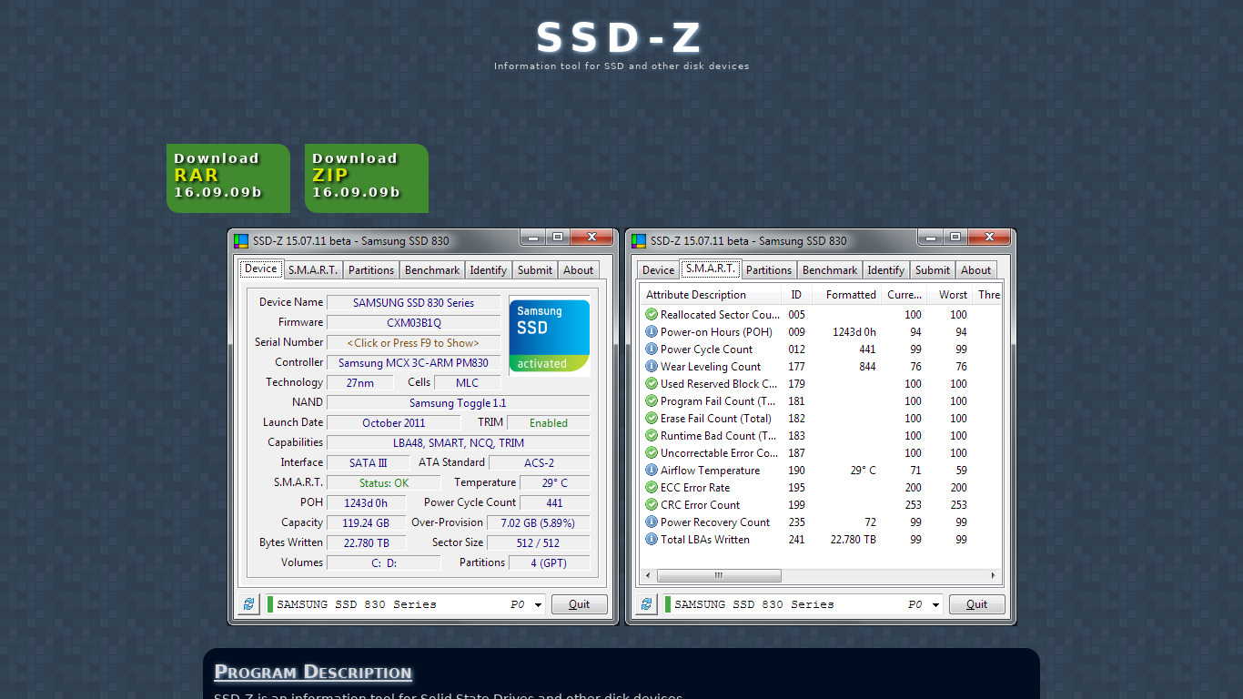 SSD-Z Landing page