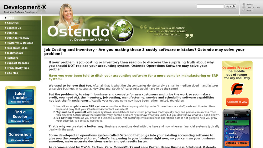 Ostendo Landing Page
