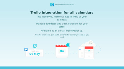 Trello Calendar Connector by Cronofy image