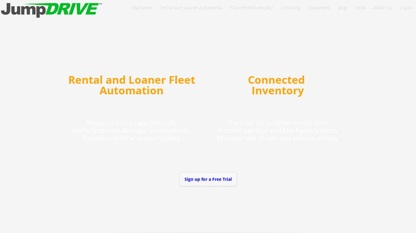 JumpDrive Landing Page