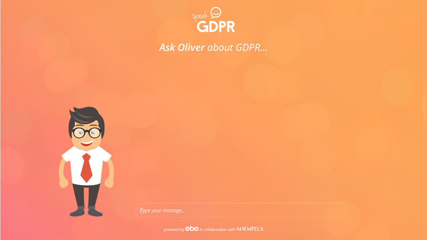 SpeakGDPR Landing Page