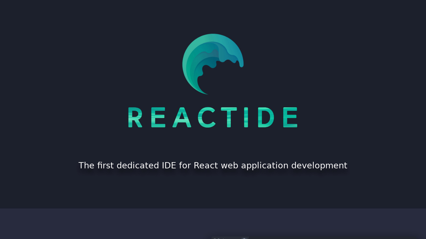 Reactide Landing page