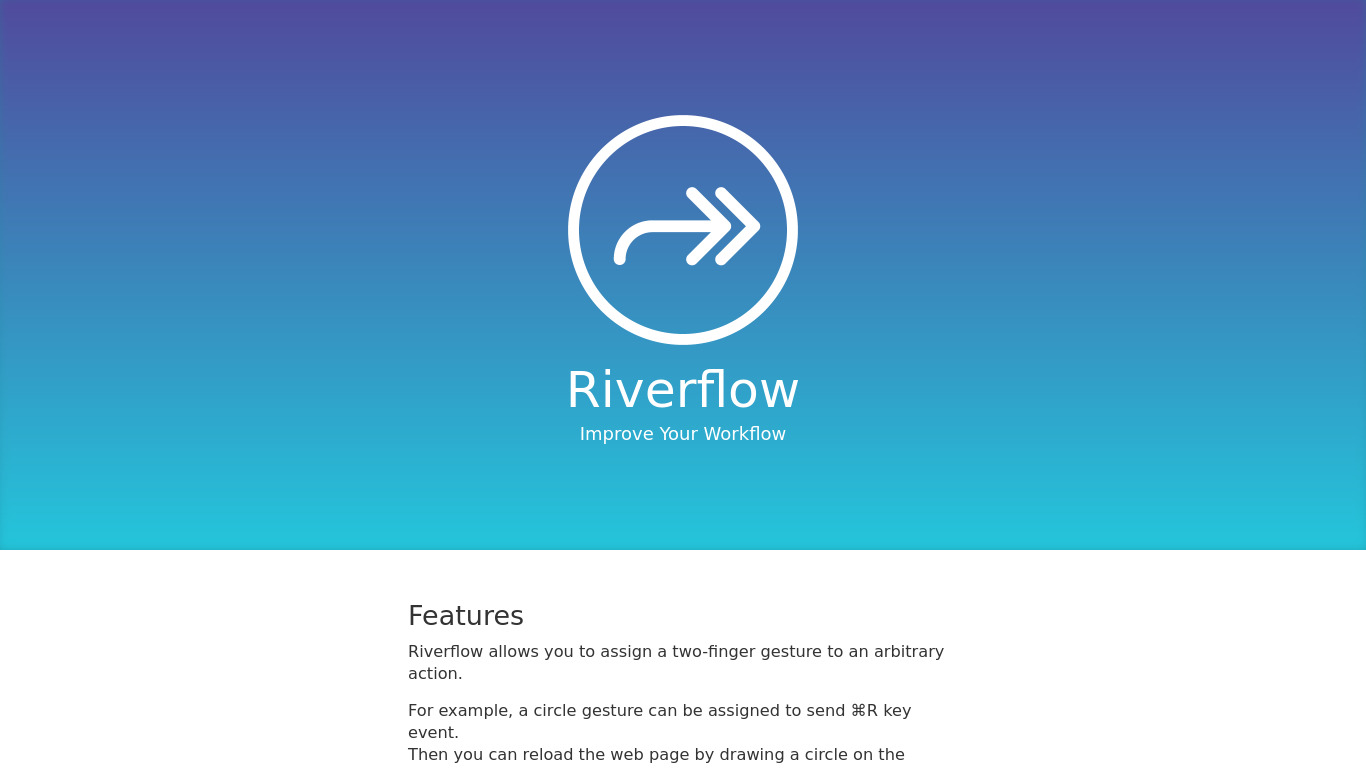 questbe.at Riverflow Landing page