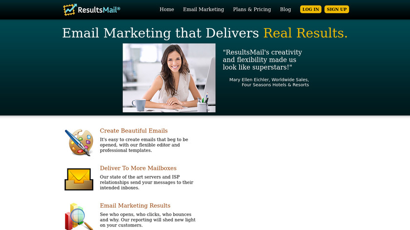 ResultsMail Landing Page