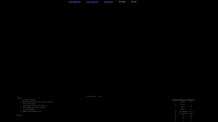 nano JAMMER Landing Page