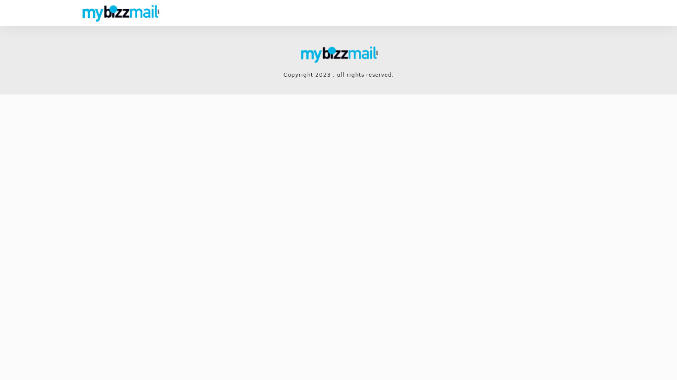 MyBizzMail Landing page