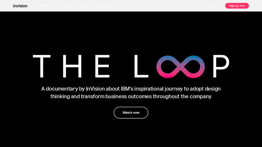 THE LOOP by InVision Landing Page