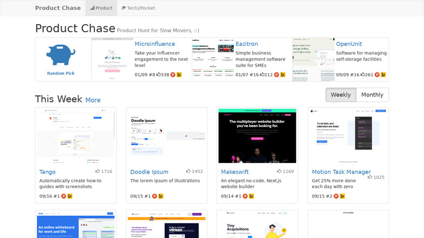 Product Chase Landing Page