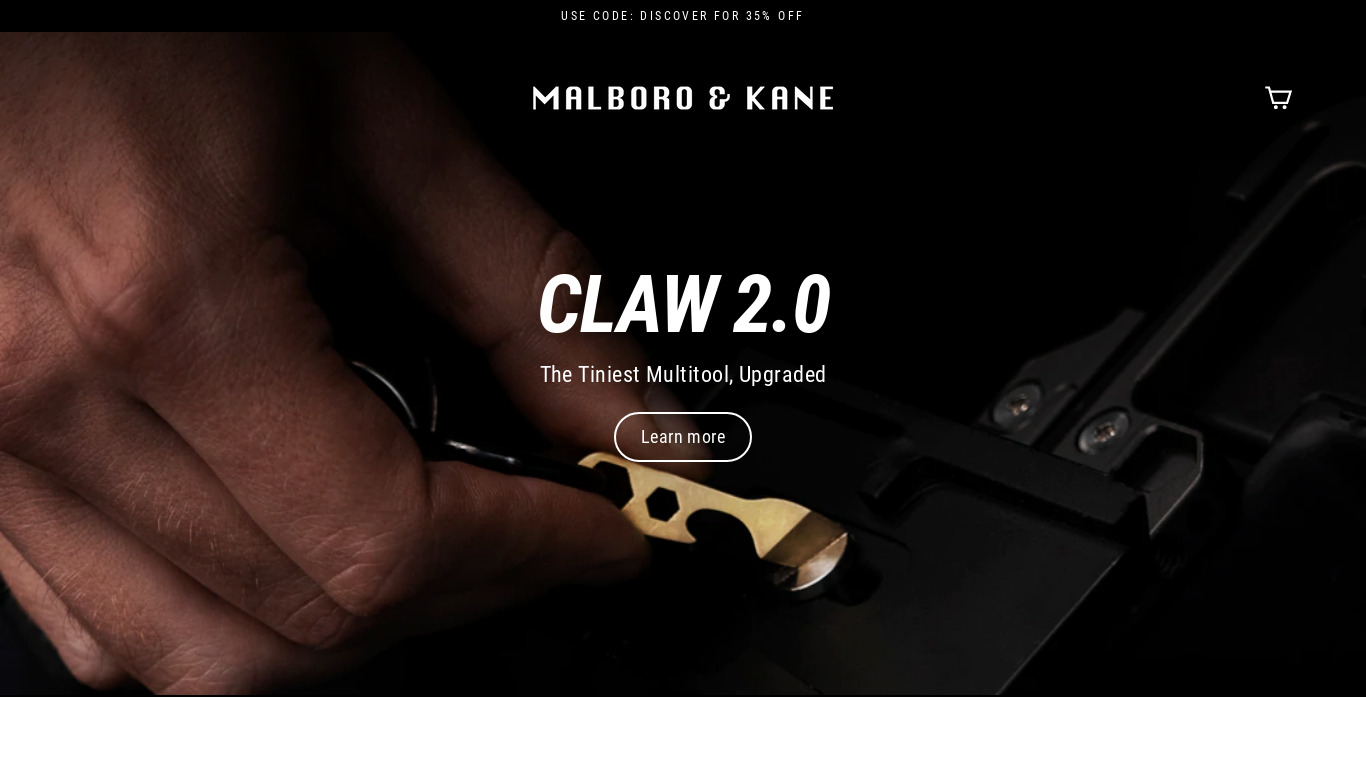 Claw II Landing page