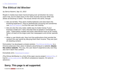 The Ethical Ad Blocker image