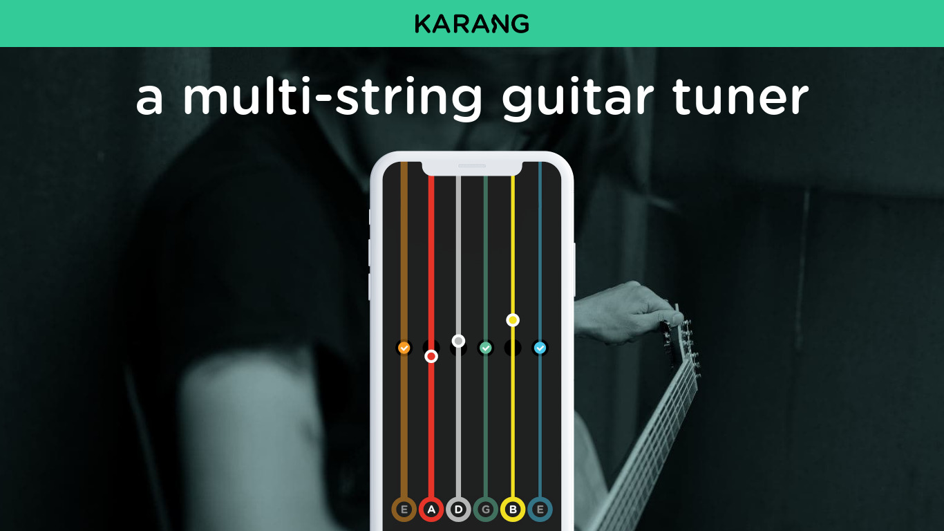 Karang - Tuner for Guitar Landing page