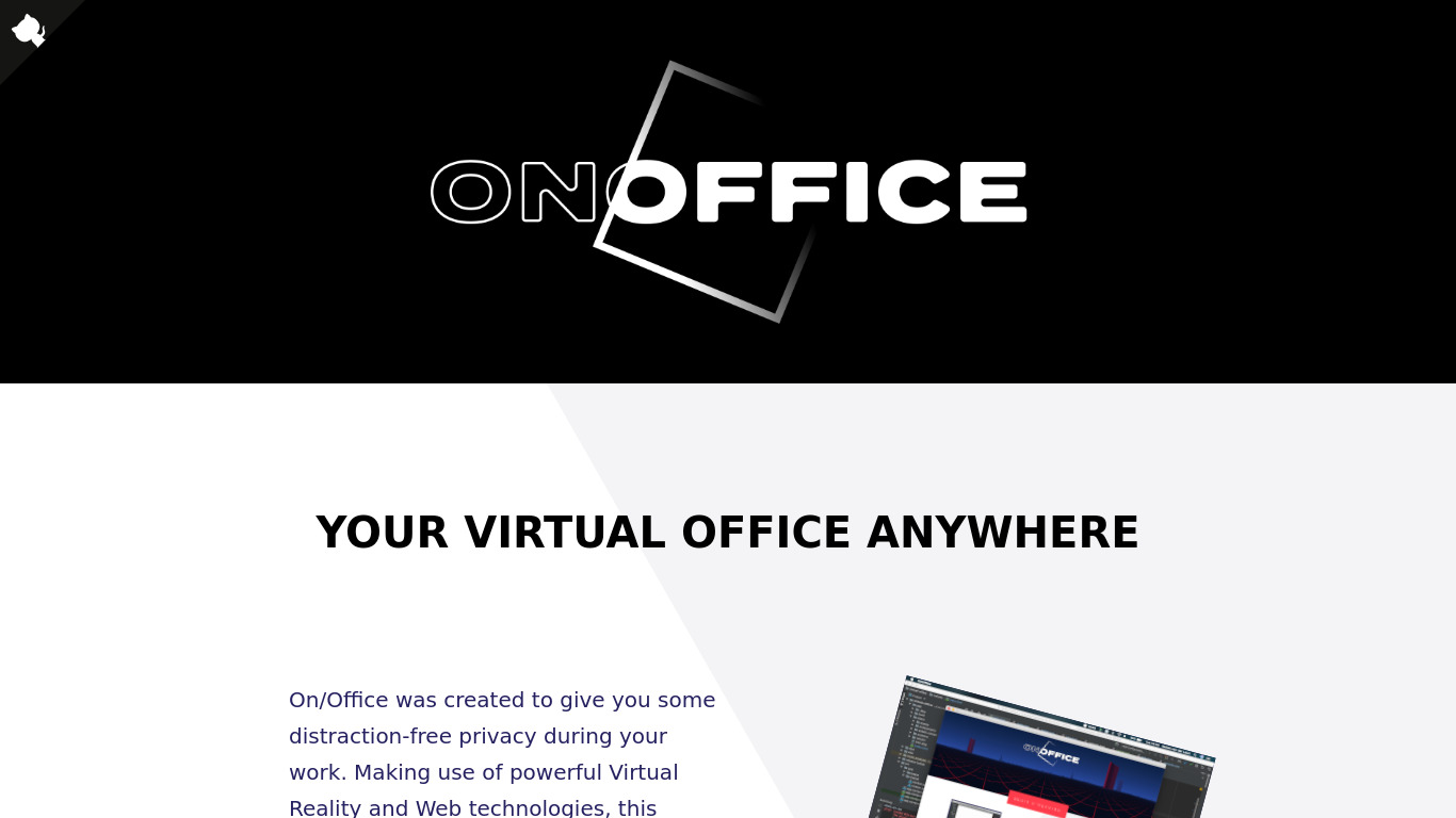 On/Office Landing page