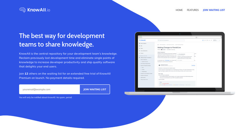 Knowall Landing Page