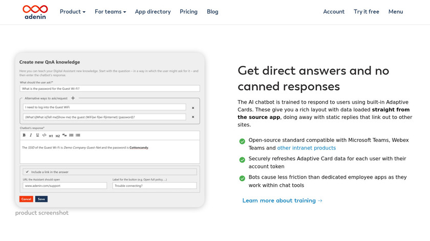 Now Assistant Landing Page