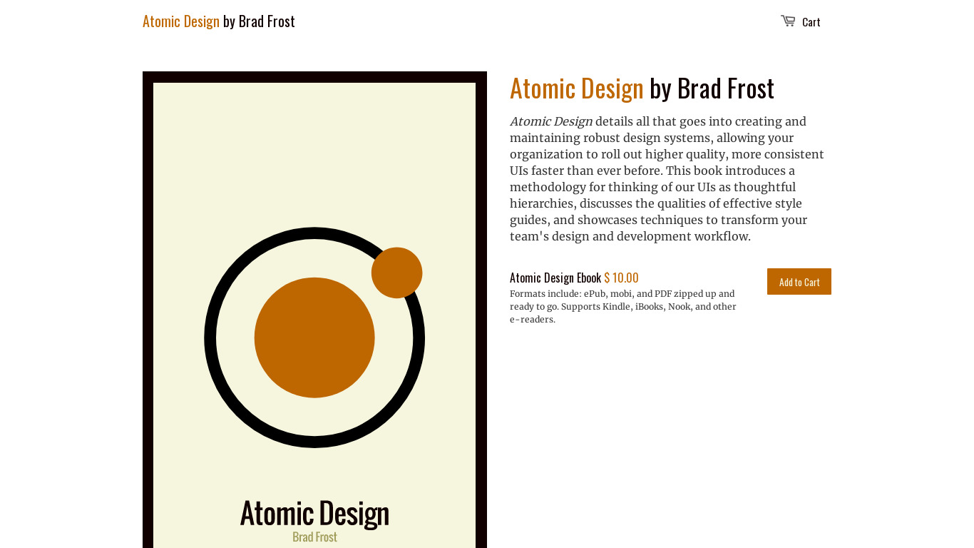 Atomic Design Landing page