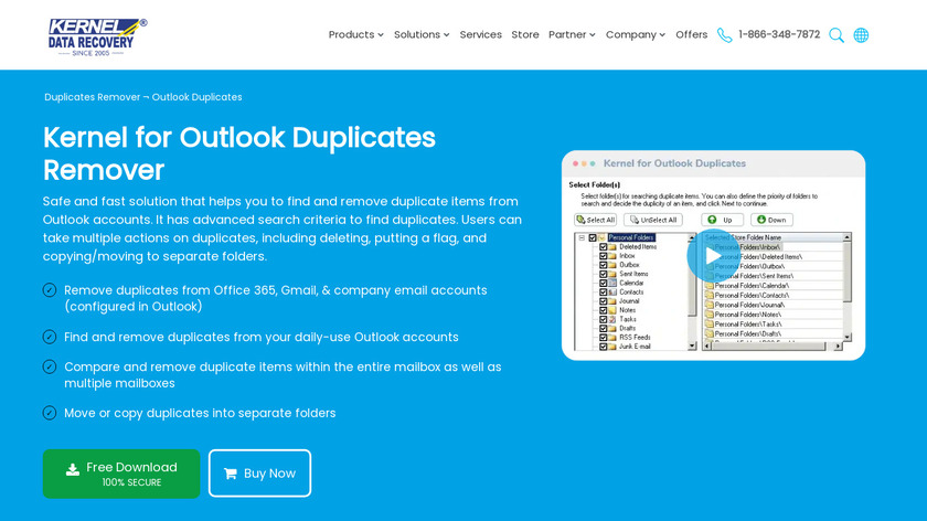 Kernel for Outlook Duplicates Landing Page