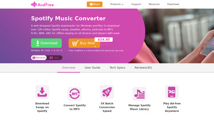 AudFree Spotify Music Converter image